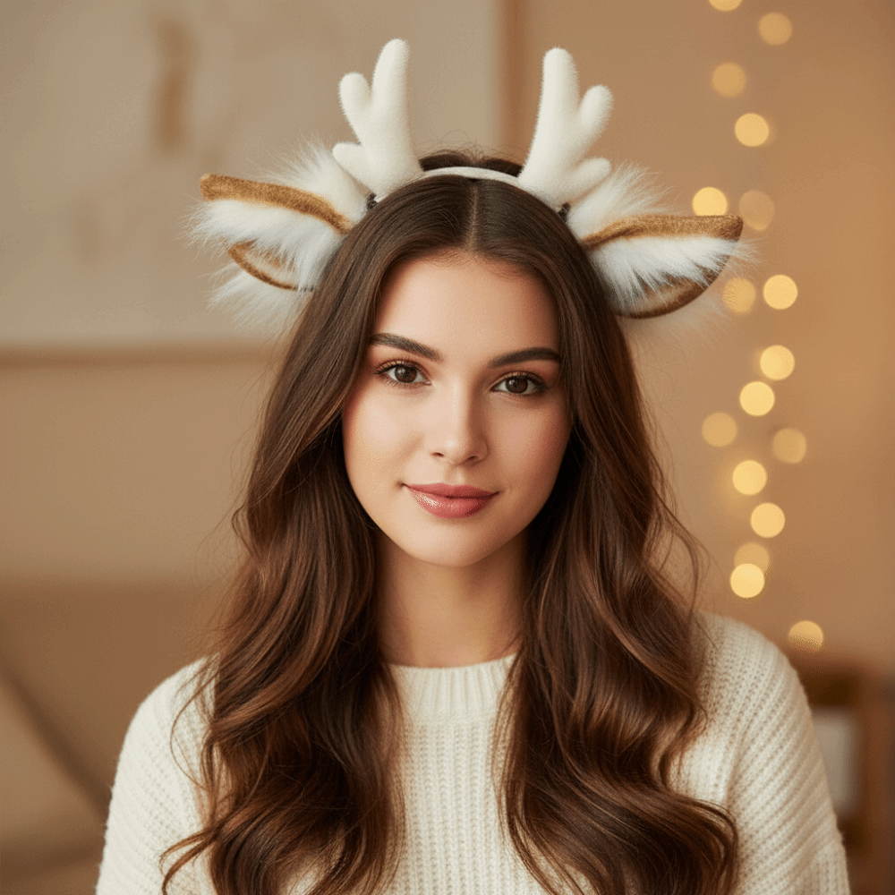 鹿の角ヘッドバンド 手作りシミュレーション鹿耳ヘッドバンド  - Reindeer Antlers Headband のレビューと価格