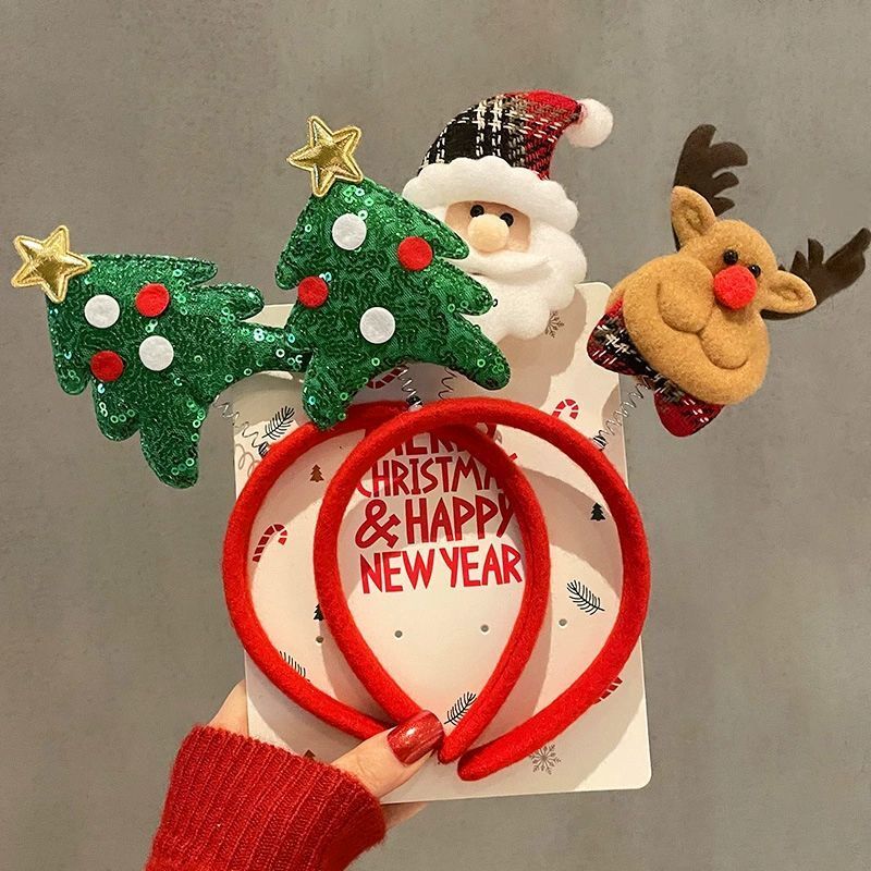 クリスマスヘアバンド1～10個入り。雪だるま、トナカイの角、 - Reindeer Antlers Headband のレビューと価格