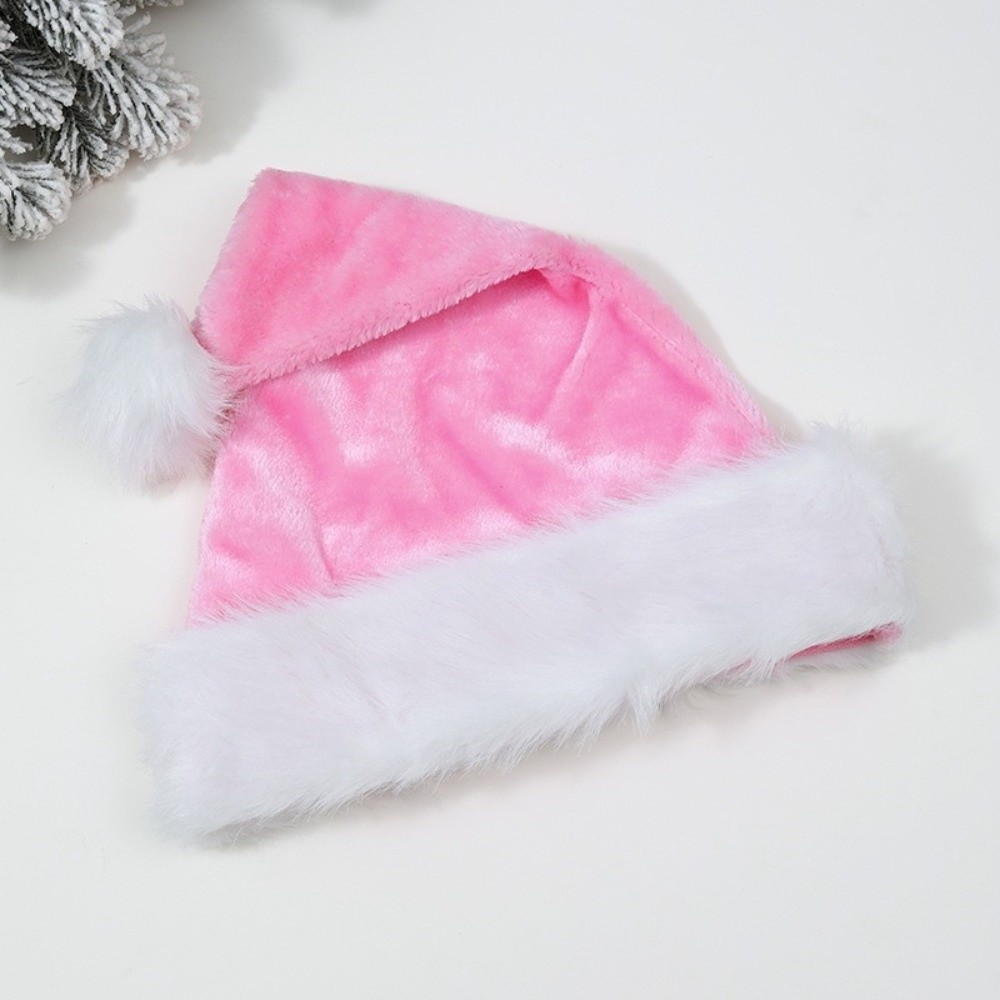 ファッションマルチカラープラッシュクリスマスハット、ポンポン - Santa Hat Plush のレビューと価格