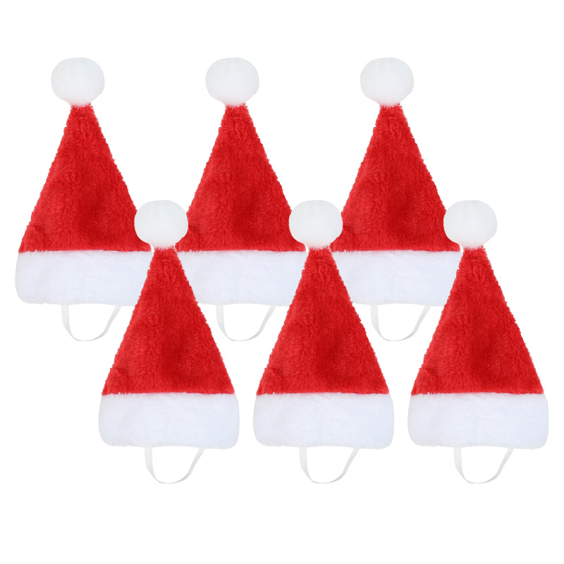 クリスマスペット用サンタ帽子 赤いぬいぐるみ製 ソフトなホリ - Santa Hat Plush のレビューと価格