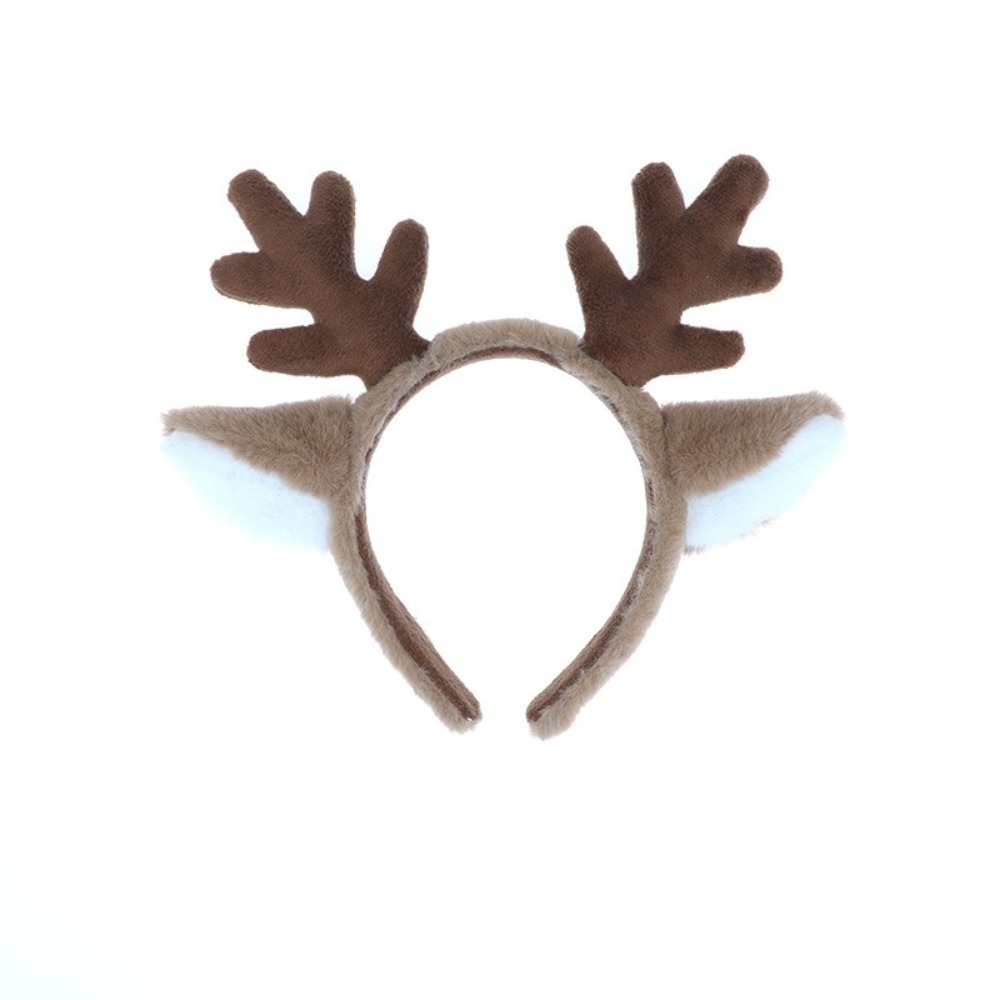 ソフトクリスマスヘッドバンドふわふわコスプレ小道具鹿耳ヘアフ - Reindeer Antlers Headband のレビューと価格