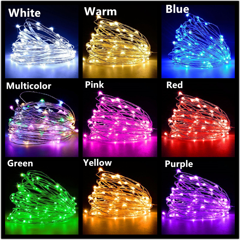 10M 5M 3M 2M 銅線LEDティンセルガーランド電池 - Tinsel Garland Decoration のレビューと価格
