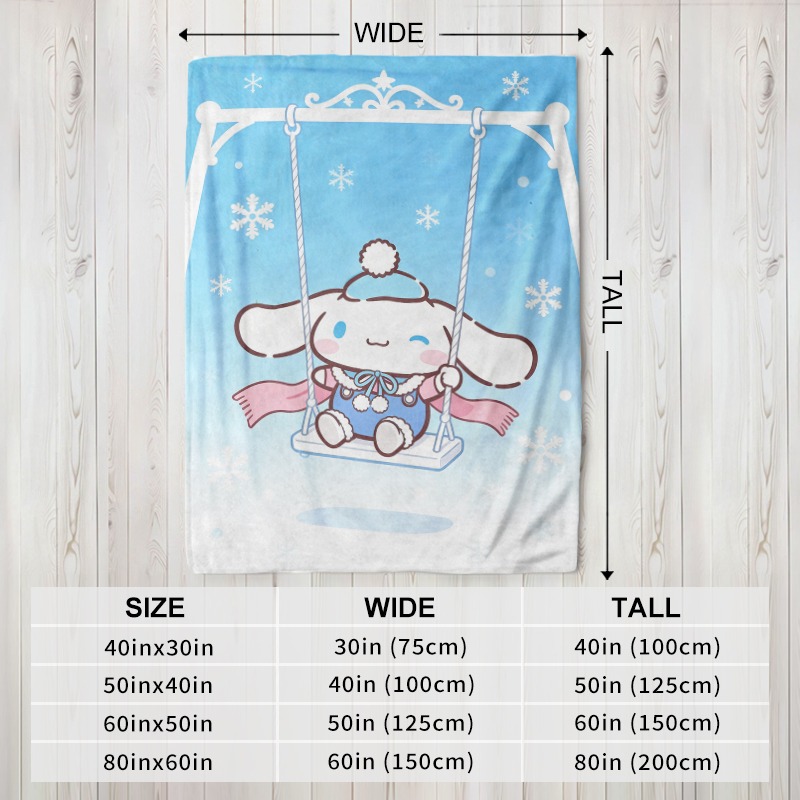 サンリオブランケット シナモロール 冬用スイングプラッシュブ - Christmas Throw Blanket のレビューと価格