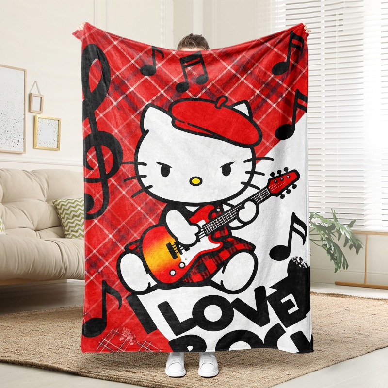 サンリオブランケット ハローキティ ロックスター柄 チェック - Christmas Throw Blanket のレビューと価格