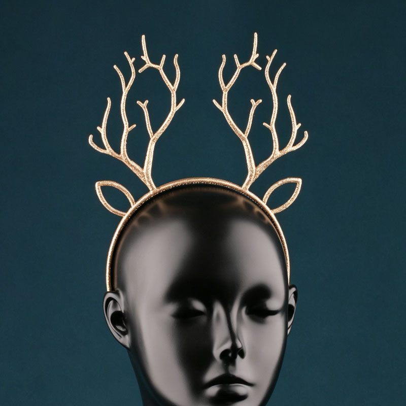 大人用クリスマスグリッターリンディアの角カチューシャ - パ - Reindeer Antlers Headband のレビューと価格