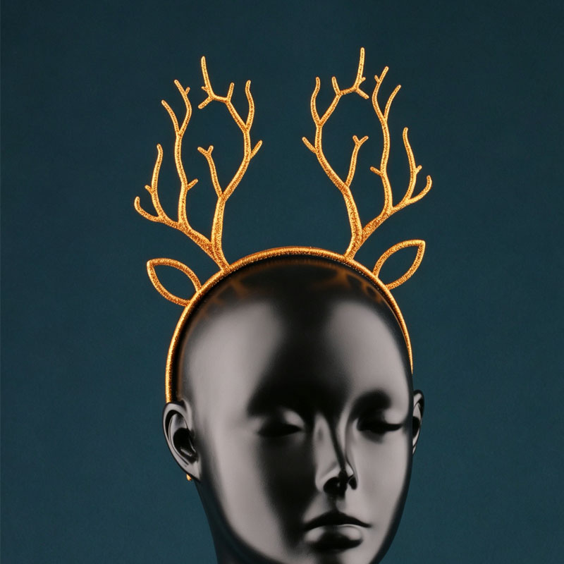 大人用クリスマスグリッターリンディアの角カチューシャ - パ - Reindeer Antlers Headband のレビューと価格