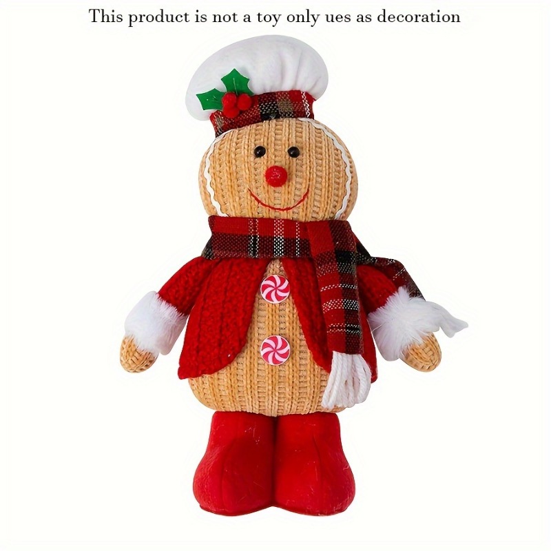2個/セット ニット製ジンジャーブレッドマンぬいぐるみ クリ - Nutcracker Figurine のレビューと価格