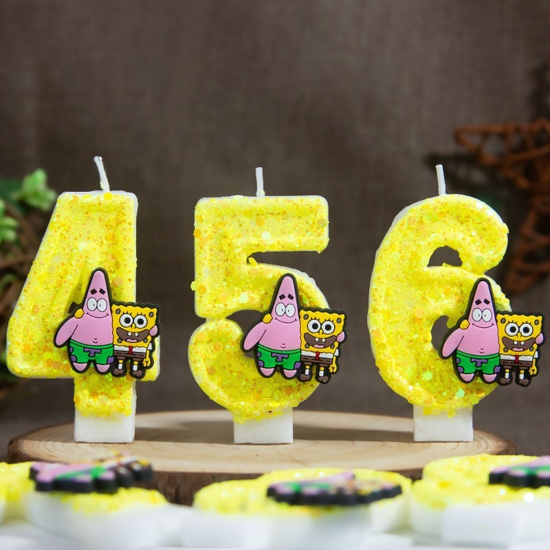 スポンジボブスクエアパンツ デジタルナンバーケーキキャンドル - Holiday Candle Set のレビューと価格