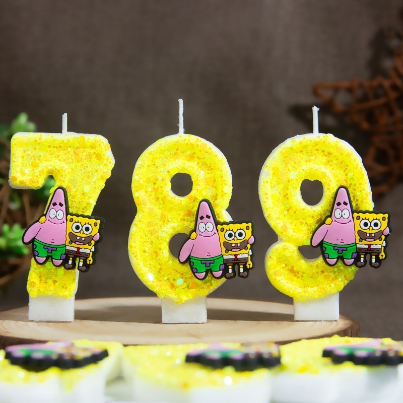 スポンジボブスクエアパンツ デジタルナンバーケーキキャンドル - Holiday Candle Set のレビューと価格