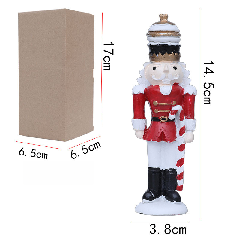 樹脂製くるみ割り人形フィギュア 高さ14.5cm 季節の飾り - Nutcracker Figurine のレビューと価格
